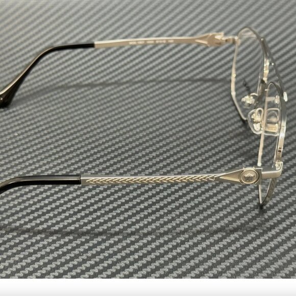 Versace Men's Silver 57mm Eyeglasses - Picture 4 of 5